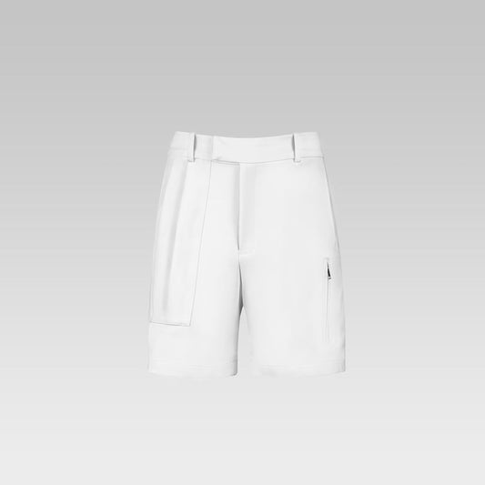 Pleated Cargo Shorts